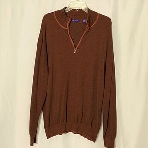 Alan Flusser 1/4 Zip Pullover Sweater. Size XXL